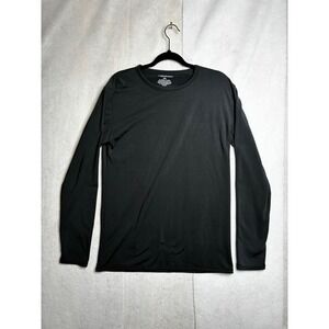 Thermajohn Mens 2XL Black Thermal Shirt Long Sleeve Base Layer Polyester Spandex